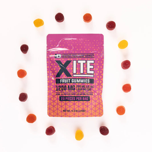 Delta 9 XITE THC Fruit Gummies