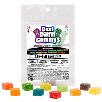 CBN 25mg + Full Spectrum CBD 25mg Gummies