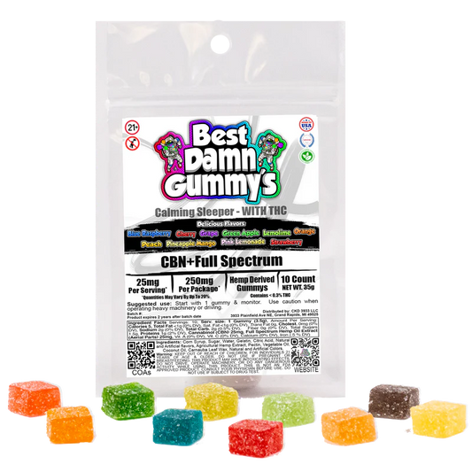 CBN 25mg + Full Spectrum CBD 25mg Gummies