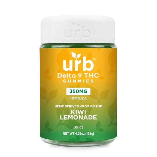 URB Delta 9 THC 350MG Gummies Kiwi Lemonade