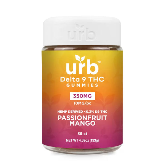 URB Delta 9 THC 350MG Gummies Passionfruit Mango